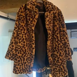 Christian Soriano Faux Fur Cheetah Coat